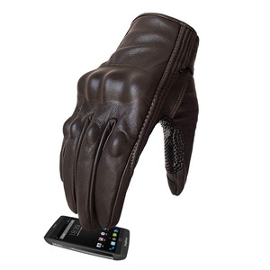 Guantes de piel de vaca completos personalizables de alta calidad para motocicleta, transpirables, a prueba de viento, opciones de talla grande para deportes al aire libre - Product Image 2