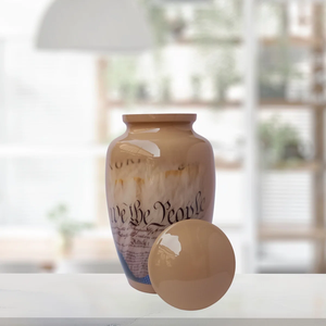 Urne funéraire royale haut de gamme pour adultes, urne de crémation en métal unique pour cendres humaines, usage décoratif - Product Image 2