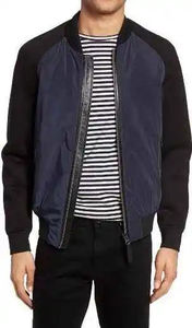 Blouson aviateur OEM blouson d'hiver avec fermeture éclair à l'avant vente en gros nouveau design blousons aviateur d'hiver pour hommes - Product Image 3