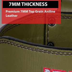 เข็มขัดยกน้ำหนักหนังวัวหนังแท้พร้อมโฟมที่มีอายุการใช้งานยาวนานช่วยพยุงหลังได้สูงสุด - Product Image 3