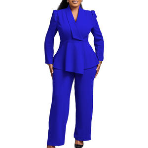 Trajes de Negocios Modernos y Elegantes para Mujer, Pantalones Ajustados de Cintura Alta, Conjunto de Blazer, Ropa de Oficina, Resistente al Viento, Transpirable, Talla Grande - Product Image 6