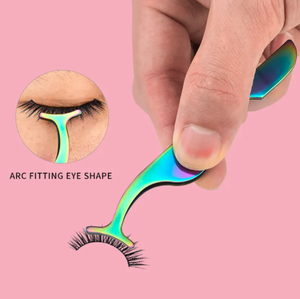 Pinzas de Volumen para Pestañas de Acero Inoxidable de Alta Calidad Profesional al por Mayor, Reutilizables, con Logotipo Personalizable, Inclinadas, para Cejas - Product Image 1