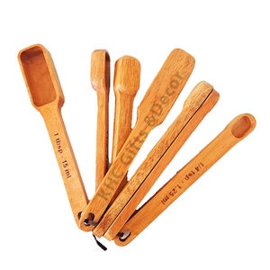 Eco Friendly VietNam factory EXW FOB Customized OEM ODM Wholesale Cooking <b>Measuring</b> Natural Wooden <b>Spoon</b> Set - Product Image 1