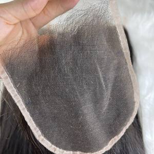 Cierre frontal de encaje Hd de alta calidad, vendedor frontal de encaje suizo transparente Hd Extensiones de cabello vietnamita crudo - Product Image 4