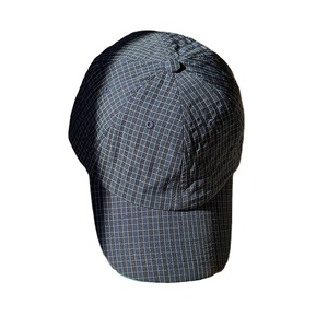 หมวกเบสบอลไนลอนลายตาราง6แผงระบายอากาศได้ดีแบบย้อนยุคหมวกคุณพ่อหมวกวิ่งแบบนิ่ม - Product Image 2
