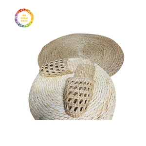 Pantoufles d'intérieur écologiques en jacinthe-Fabriquées à la main à partir de fibres végétales naturelles avec semelle antidérapante - Product Image 2