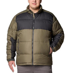 Chaqueta de golf acolchada con cremallera completa y soporte de LICRA poliéster y nailon con logotipo personalizado de fábrica OEM para hombre - Product Image 3