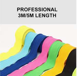 Envolturas de mano de boxeo de algodón de alta calidad, muñequera elástica ajustable cómoda más vendida para hombres y mujeres, modelo 2017 - Product Image 2