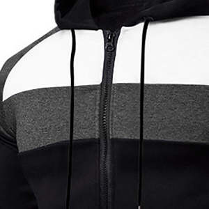 Ensemble de jogging unisexe personnalisé de haute qualité, veste en nylon zippée pour homme, pantalon avec col à capuche, survêtement avec logo imprimé - Product Image 5