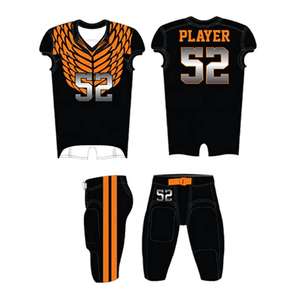 เครื่องแบบทีมฟุตบอลเยาวชนสามารถปรับแต่งได้คุณสมบัติไซส์พิเศษยอดนิยมพร้อมวัสดุระบายอากาศชุดอเมริกันฟุตบอล - Product Image 5