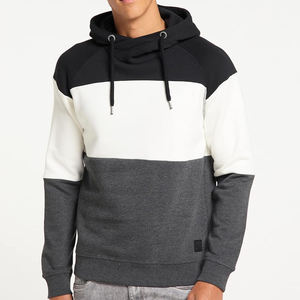 Sudaderas con capucha de invierno de lana de algodón 100% para hombre, ropa de calle personalizable teñida lisa con cordón, moda - Product Image 3