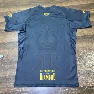 Wholesale Custom Logo Short Sleeve Rashguard Compression Breathable Spandex/Polyester Boxing No Gi BJJ MMA Jiu - Product Image 2