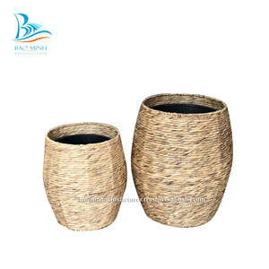 FULL DISCOUNT! Natural Water Hyacinth Storage <b>Basket</b> Handmade From Vietnam - Product Image 3