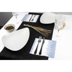 Tovaglioli Blu 40x40cm con Stampa Sonora in Bambutex Naturale - 600 Pezzi - B2B - Product Image 3