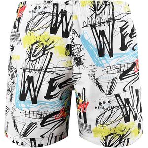 Pantalones cortos de natación de cintura baja para hombre bolsillo trasero personalizado OEM venta al por mayor traje de baño impreso en 3D gimnasio corto Hombre Pantalones cortos de playa - Product Image 3