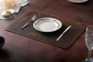 Luxury Genuine Leather Place Mat for Restaurant Dining <b>Table</b> Waterproof Heat Resistant <b>Table</b> Mat LPM-0001 - Product Image 4