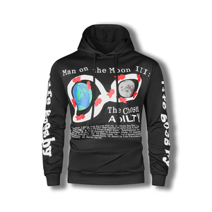 Venta al por mayor de los hombres de gran tamaño pulóver Streetwear sudaderas con capucha gráfico personalizado impreso pesado 100% algodón sudaderas para el invierno - Product Image 1