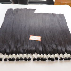 Extensiones de cabello humano Remy vietnamita Cutícula virgen Raw Bulk Straight Top Proveedor - Product Image 4