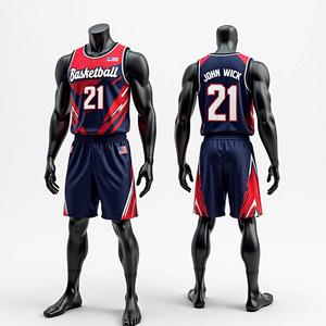 Uniformes de baloncesto sublimados de secado rápido para hombres Conjunto de Jersey y pantalones cortos RTS personalizado Ropa deportiva transpirable de alta calidad - Product Image 3