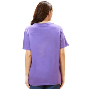 Camiseta estampada de ajuste relajado para mujer de algodón 100% para verano, camiseta informal transpirable a la moda para uso diario y ropa de calle - Product Image 2