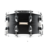 Beatello JBK Instrument à Percussion Caisse Claire Noire 14x8 Pouces, Timbre à Réglage Rapide pour Batterie en Bois