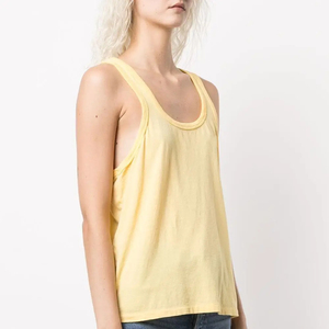 Tela de algodón transpirable Tamaño EE. UU. Mujeres para TankTop OEM ODM Fabricación Tanktop Mujeres acanalado Venta al por mayor Gym Fitness Tantop - Product Image 3