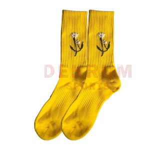 Chaussettes d'hiver pour hommes personnalisées 2026, de haute qualité, élégantes, imprimées, respirantes, brodées, motif logo, MOQ 10 paires - Product Image 1