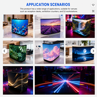 Cabina de DJ LED Portátil GOB P2.5 con Tamaño Personalizable, Pantalla Flexible Resistente al Agua IP54 para Discotecas, Festivales de Música y Fiestas