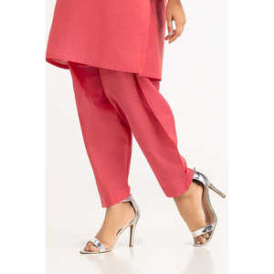 Pantalon décontracté pour femme, style harem, teint en fil, coupe ample, taille élastique, respirant, taille 3XL, modèle Animal WGK-TRS-DY-412 - Product Image 1