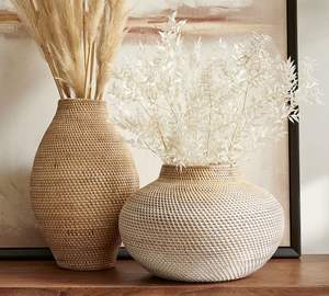 Vase de fleurs en rotin fait à la main de différentes tailles au Vietnam, nouveau Design, vente en gros - Product Image 6