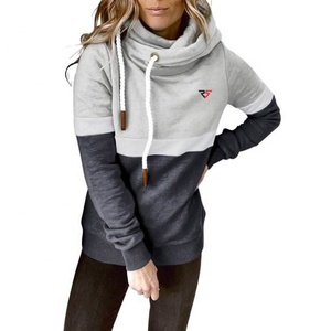 2022, sudaderas con capucha informales para mujer, Sudadera con capucha de manga larga de bloque de Color, Jersey, Sudadera con capucha, pedido a granel - Product Image 3