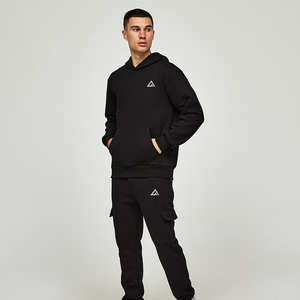 Conjunto Deportivo de Invierno para Hombre, a la Moda, con Capucha, 2 Piezas, para Correr, con Bolsillo, de Ako - Product Image 5