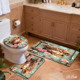 Custom Printed <b>Mat</b> <b>Bathroom</b> Rug <b>Set</b> for <b>Bathroom</b> Non-Slip Shower Curtain Bath <b>Mat</b> - Product Image 4