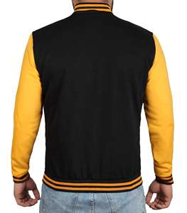 Chaqueta Varsity de Alta Calidad para Hombre, Talla Grande, Estilo Motero, Forro Polar de Invierno, Capucha, Bordado, Informal, para Trabajo, Talla XL - Product Image 3