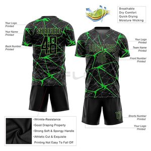 เสื้อฟุตบอล100% ผ้าโพลีเอสเตอร์เสื้อฟุตบอลสโมสรเสื้อทีมเจอร์ซีย์ - Product Image 6