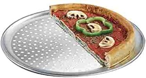 100% ถาดอาหารแบบมีรูพรุนถาดอบแบบกลมทำจากสเตนเลสสตีลอะลูมิเนียม - Product Image 4