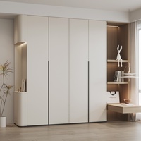 Armoire de chambre à coucher minimaliste moderne, allant du sol au plafond, avec un design personnalisé tout neuf et des matériaux écologiques