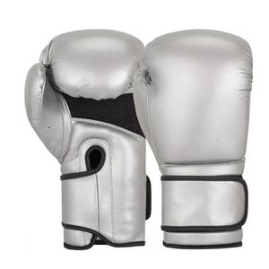 Gants de boxe professionnels en cuir véritable de haute qualité imperméables sur mesure avec votre propre logo imprimé SI-BG-028 - Product Image 1