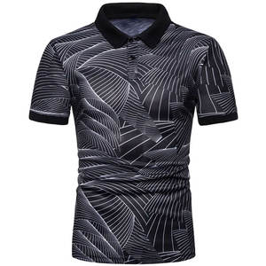 Polo personnalisé pour hommes Nouveau style de mode avec sublimation Concevez votre propre logo Motif imprimé en polyester/jersey de coton - Product Image 6