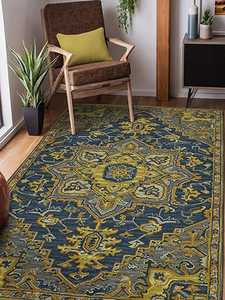 Tapis d'intérieur en laine fait à la machine de luxe, motif abstrait, poils épais, écologique, résistant aux taches, moderne, doux et durable, décoration d'intérieur - Product Image 2