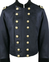 Vestes de reconstitution américaines en laine pour reconstituteurs historiques, uniforme de soldat du corps civil de Richmond