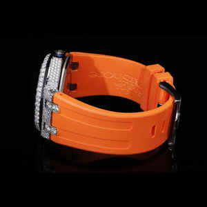 Qualité de l'exportation Lab Grown Iced out VVS Clarity Moissanite Diamond Watch Bracelet de luxe en acier inoxydable pour les occasions spéciales en Inde - Product Image 5