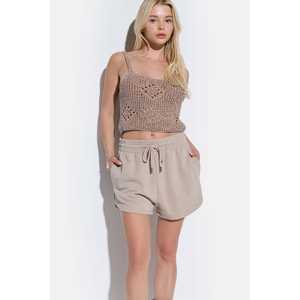 Pantalones cortos básicos con cintura elástica - Product Image 2