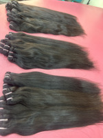 Extensions de cheveux indiens Remy bruts 100% naturels, lisses, à double trame machine, paquets plats, provenant de donneurs uniques, Arrow Exim 100g