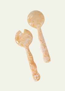 Ensemble de service de salade en résine rose professionnel, vaisselle en époxy, ustensiles de cuisine, outil de service, traiteur, buffet, vaisselle de restaurant - Product Image 2