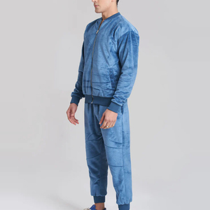 Precio barato, la mejor llegada, chándal de terciopelo en ropa casual de primera calidad, nuevo estilo, transpirable, servicio OEM, chándal de terciopelo para hombres - Product Image 3
