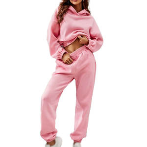 Ensemble de survêtement décontracté pour femmes, logo personnalisé, vêtements de sport, tenue deux pièces pour le quotidien et l'entraînement - Product Image 5