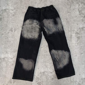 Sudadera con Capucha Personalizada para Hombre, de Invierno, Gruesa, 100% Algodón, Lavado Ácido, Desgastada, con Apliques y Parches - Product Image 5