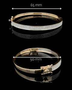 กำไลข้อมือทอง 14K ชุบทองคำแท้ น้ำหนัก 19 กรัม ประดับเพชรโมอิสซาไนต์ เหมาะสำหรับงานปาร์ตี้ ของขวัญสำหรับเธอ - Product Image 5