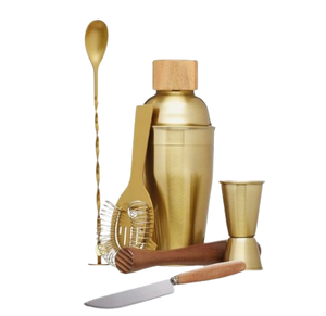 Herramienta para mezclar cócteles de mesa, barra de acero inoxidable dorado moderno, juego de cuchara superior para el hogar, Bar, Kit de cocina, producto terminado - Product Image 1